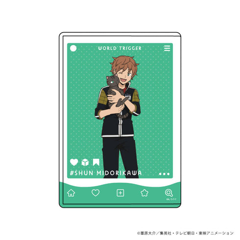『ワールドトリガー』キャラクリアケース26/緑川駿 猫ver.第3弾(描き下ろしイラスト)